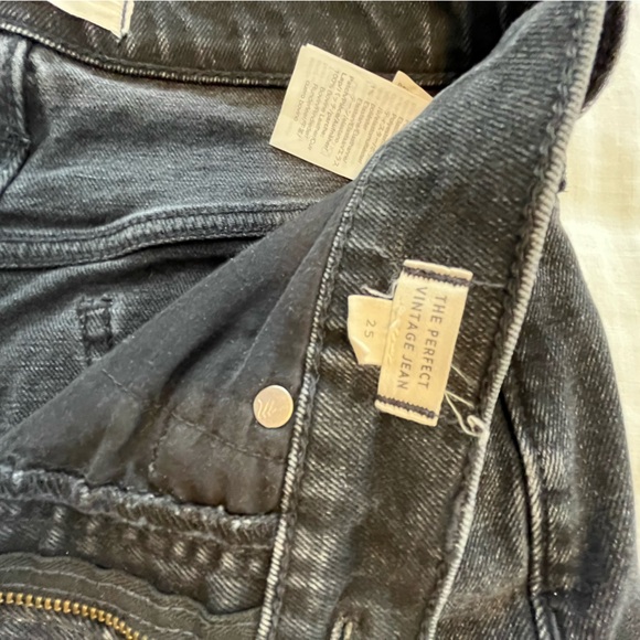 Madewell Perfect Vintage Jean in Black Size 25 - Picture 5 of 5